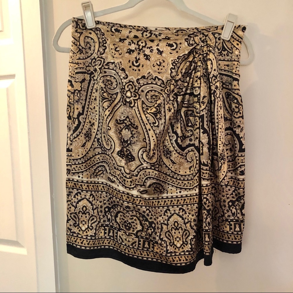 Silky Wrap Style Skirt
